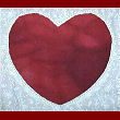 reverse applique heart