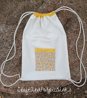 DIY Drawstring Backpack  How to Make a Drawstring Backpack