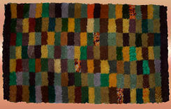 block hooked rug pattern