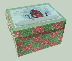 free Christmas gift box template