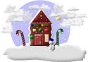 Free Christmas house graphic