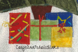 Christmas packages applique