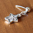 charm stud earrings