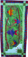 assemble quilt blocks for Tropical Fish hanging pattern