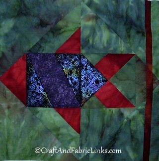 fish quilt block free sewing pattern