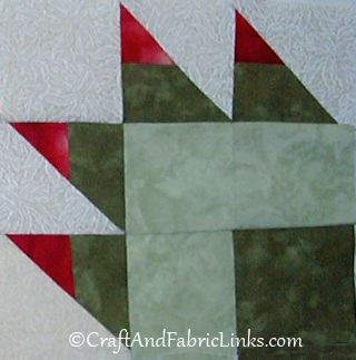 flower quilt block free sewing pattern
