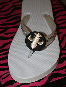 bling flip flops