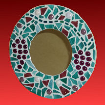 grape mosaic mirror pattern