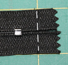 stitch zipper end