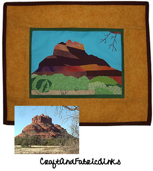 turn a landscape photo into a sewing applique pattern