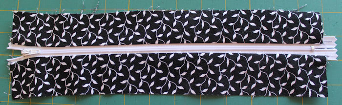 finished zipper piece