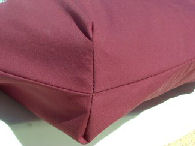 mitered corner cushion cover
