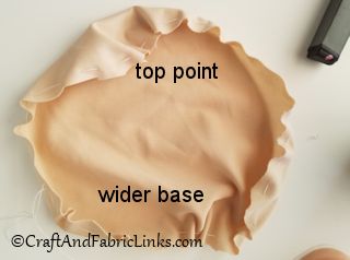 create top fabric piece for bra prosthesis