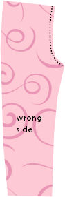 stitch center seam