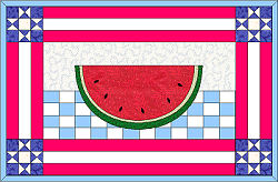 pattern July 4 placemat