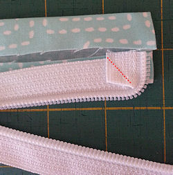 create side casings for zipper