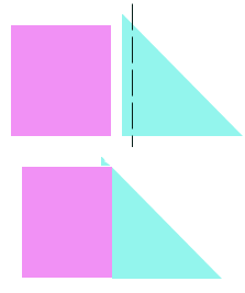 triangle quilt piecing