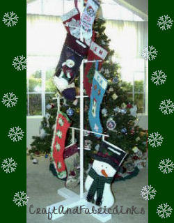 Christmas stocking tree