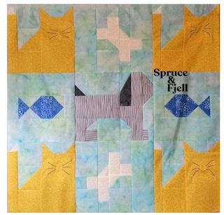puppy and cats quilt