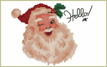 Santa free cross stitch pattern