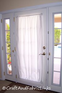 french door curtain