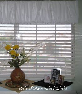 cover top of blinds valance