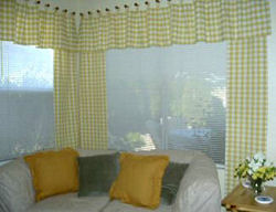 TLC Home &quot;Cozy Cafe Fan Quilted Curtain Pattern&quot;