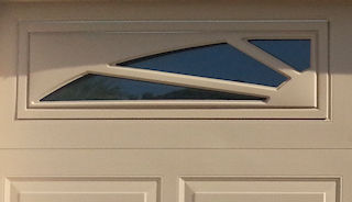 replaced garage door window