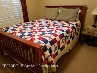 guest room before redecorating