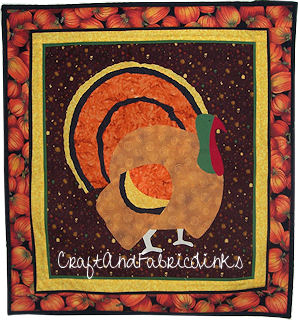 Thanksgiving turkey applique