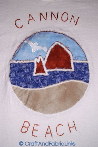 reverse applique Haystack Rock Cannon Beach